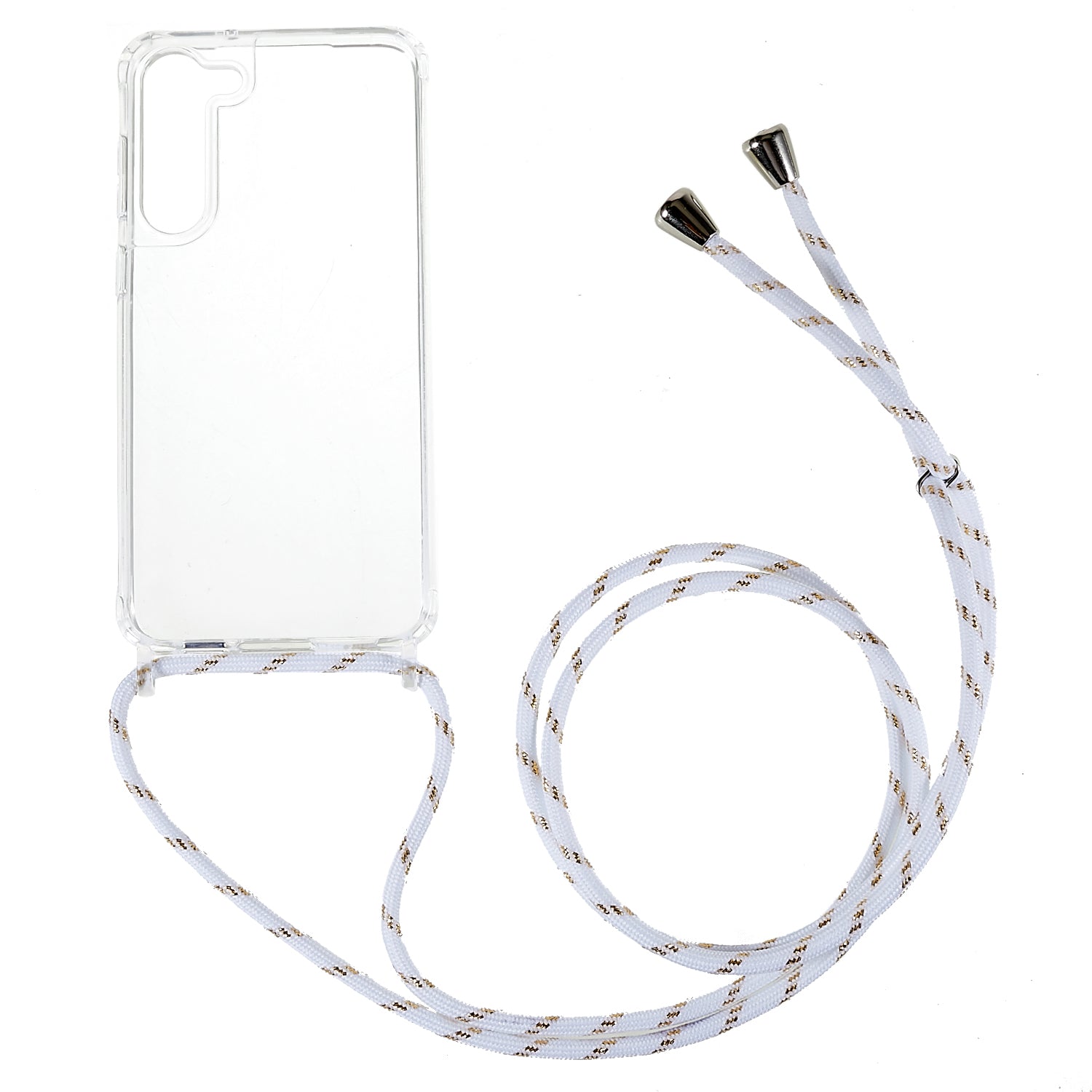 Clear Phone Case for Samsung Galaxy S23 Non-Slip TPU Bumper Acrylic Back Phone Cover with Lanyard Clear Phone Case for Samsung Galaxy S23 Non-Slip TPU Bumper Acrylic Back Phone Cover with Lanyard